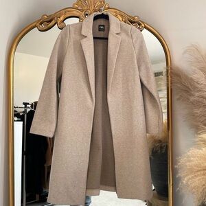 ZARA Oversized Tan Coat Size Medium